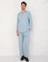 BAJU MELAYU PESAK MEGAT R/FIT (POWDER BLUE)